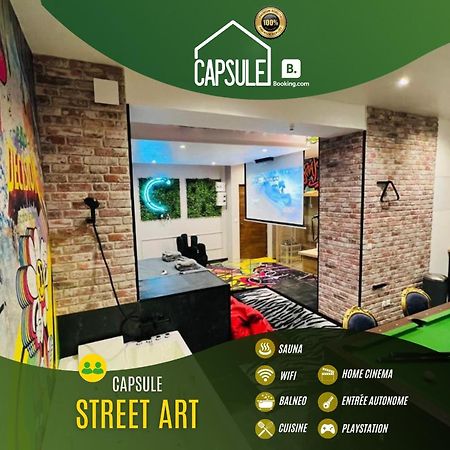 דואי Capsule Street Art - Sauna- Jacuzzi - Playstation 5 - Billard - Netflix - Home Cinema - Terrasse מראה חיצוני תמונה