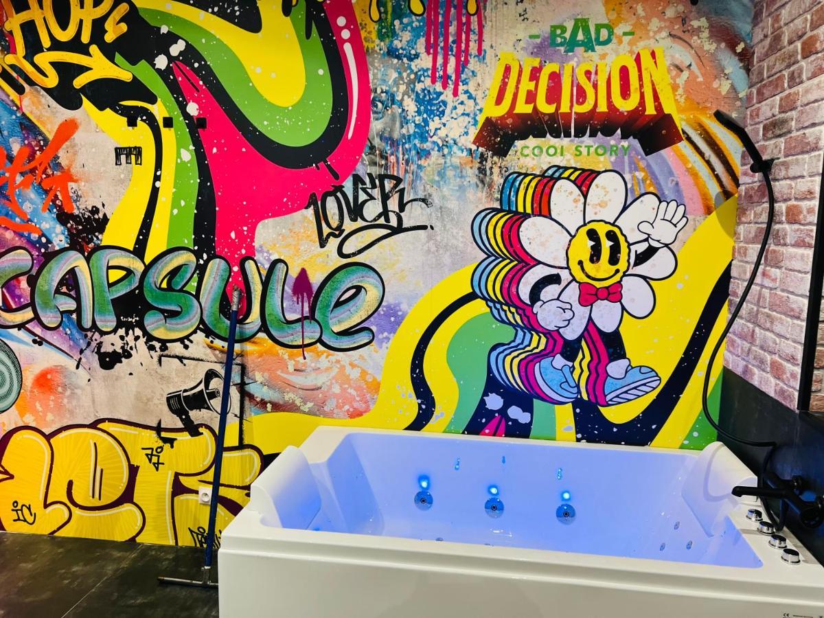 דואי Capsule Street Art - Sauna- Jacuzzi - Playstation 5 - Billard - Netflix - Home Cinema - Terrasse מראה חיצוני תמונה