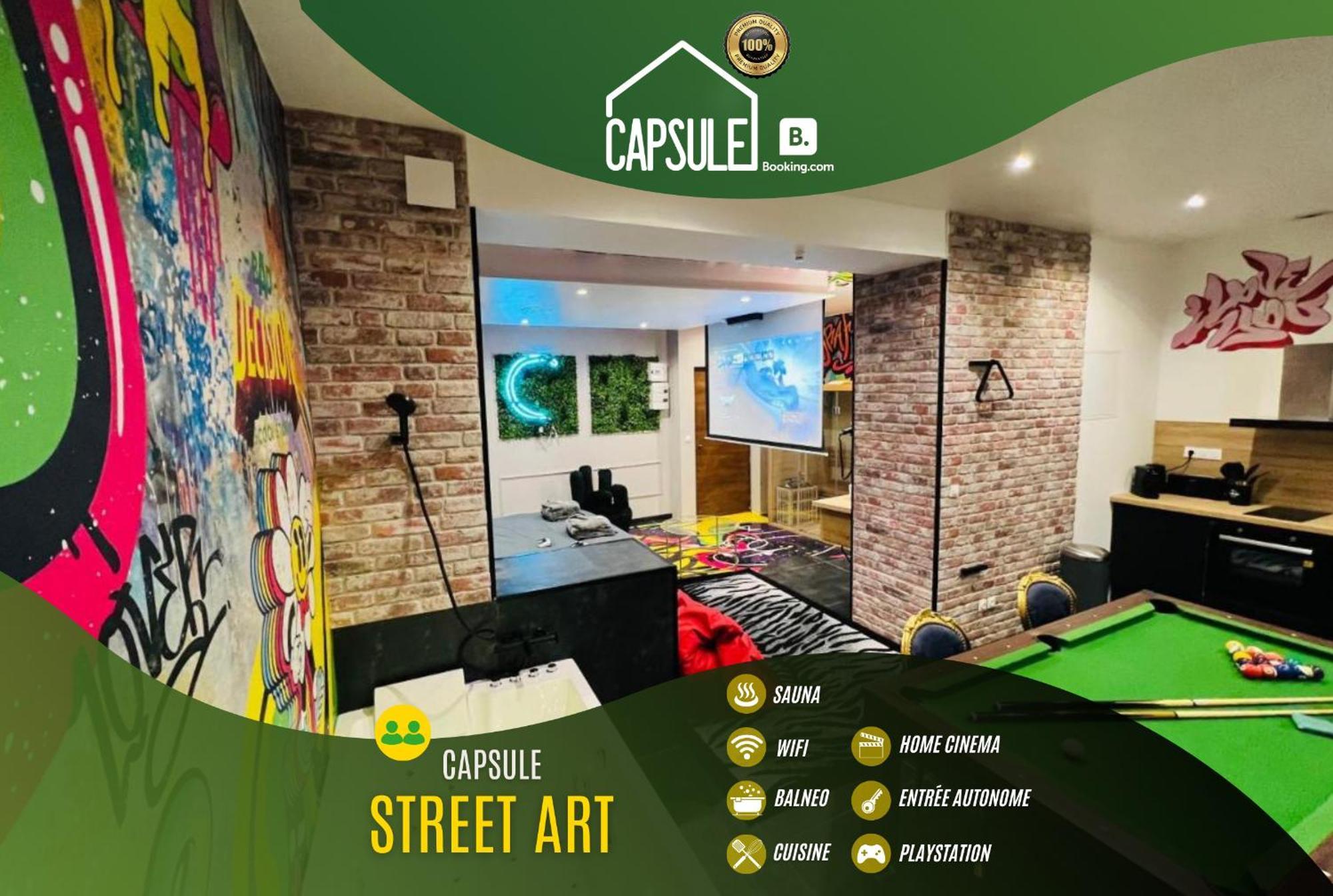 דואי Capsule Street Art - Sauna- Jacuzzi - Playstation 5 - Billard - Netflix - Home Cinema - Terrasse מראה חיצוני תמונה